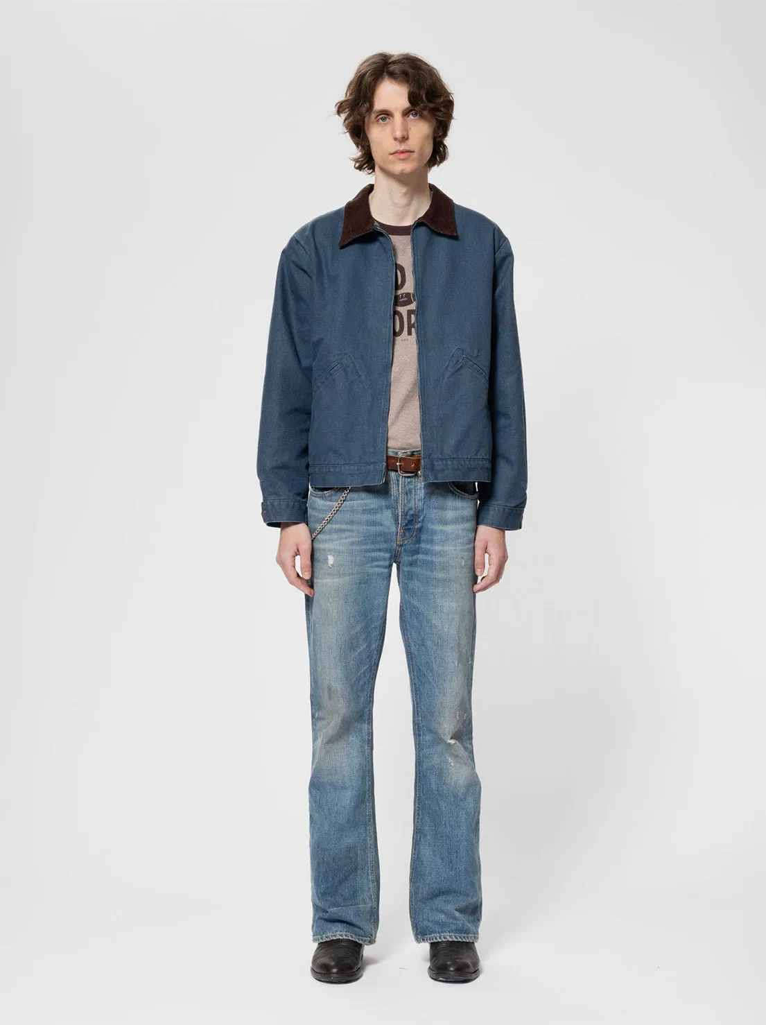 Nudie - Blake Zip Jacket - Canvas Blue
