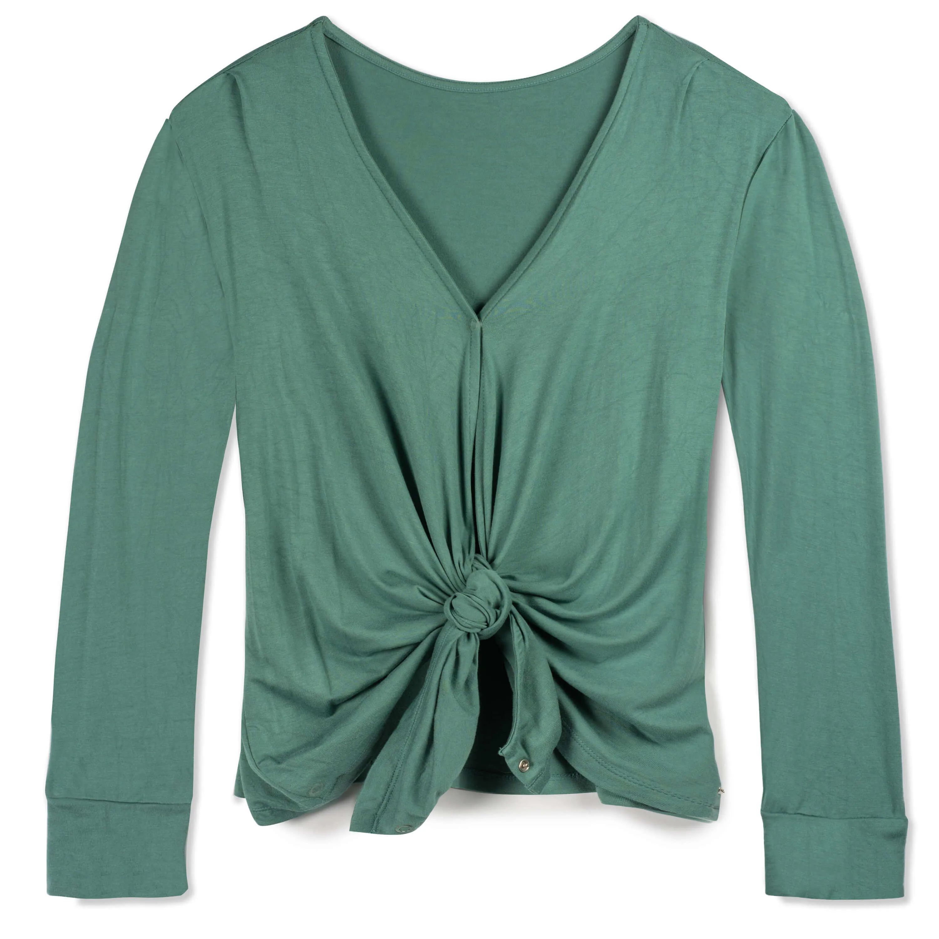 Nursing & Maternity Everywhere Long-Sleeve Wrap Blouse | Mineral