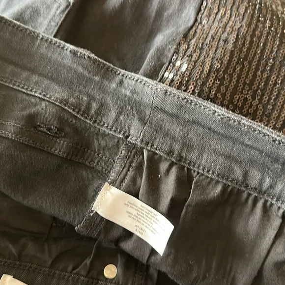 NWOT Lane Bryant Signature Fit Boyfriend Jean - Black With Sequins SZ-20