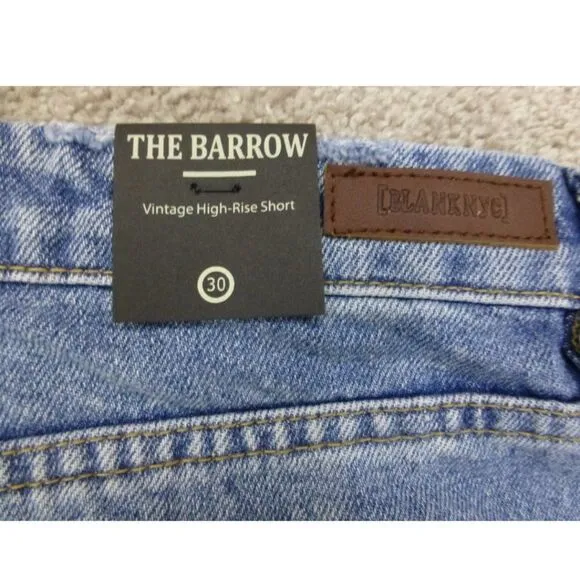 NWT Blank NYC Shorts The Barrow, Vintage High-Rise Short (Cruise Control…