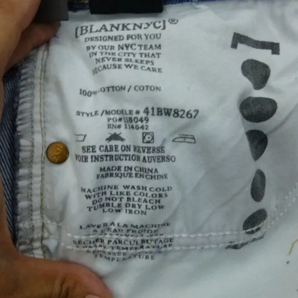 NWT Blank NYC Shorts The Barrow, Vintage High-Rise Short (Cruise Control…