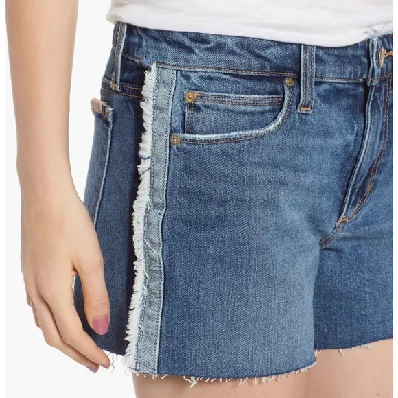 NWT Joe's The Ozzie Tuxedo-stripe Denim Shorts In Madera size 25