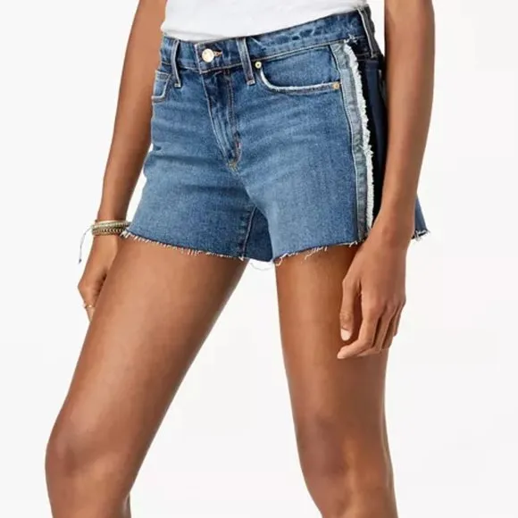 NWT Joe's The Ozzie Tuxedo-stripe Denim Shorts In Madera size 25