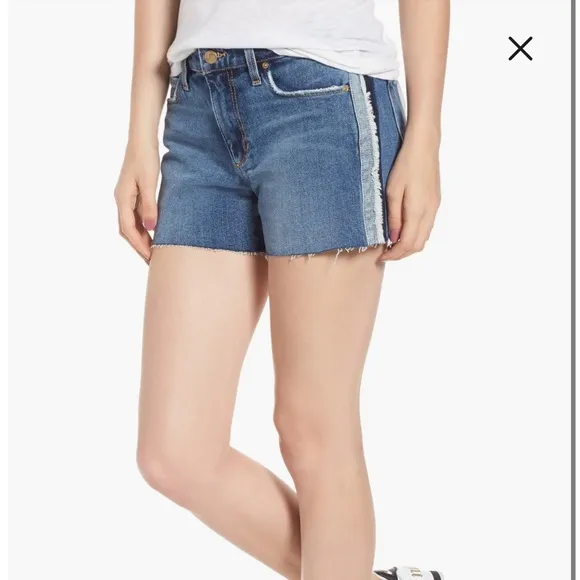 NWT Joe's The Ozzie Tuxedo-stripe Denim Shorts In Madera size 25
