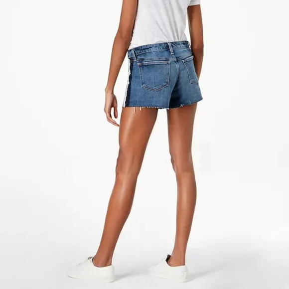 NWT Joe's The Ozzie Tuxedo-stripe Denim Shorts In Madera size 25