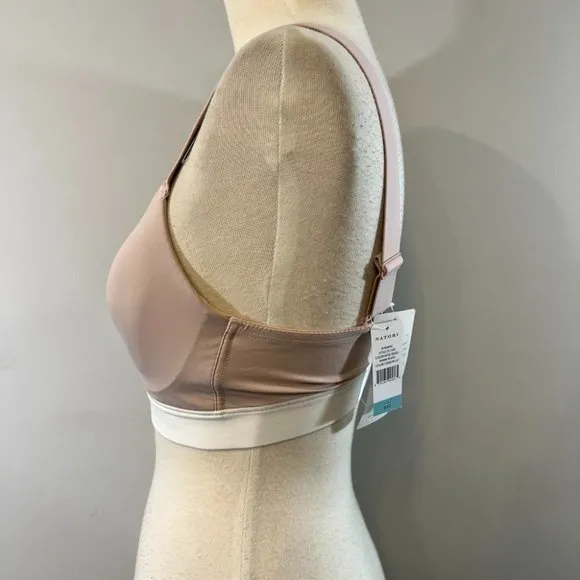 NWT NATORI Dynamic Bra in Rose Beige/Warm White (32C)‎