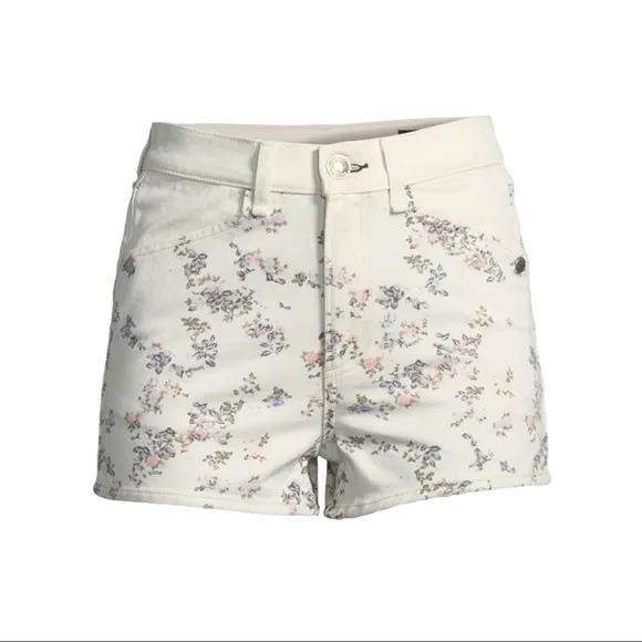 NWT RAG &amp; BONE Ellie Floral print Denim Shorts
