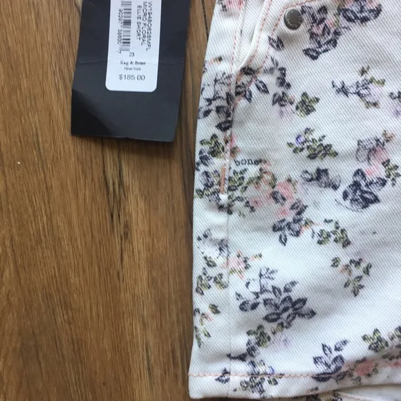 NWT RAG &amp; BONE Ellie Floral print Denim Shorts