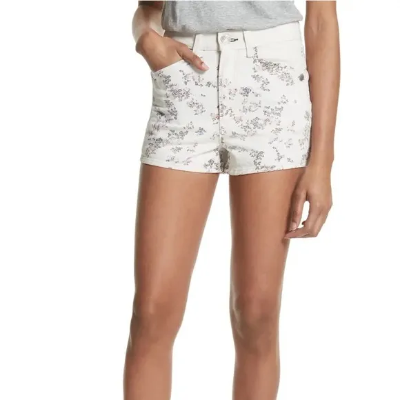 NWT RAG &amp; BONE Ellie Floral print Denim Shorts