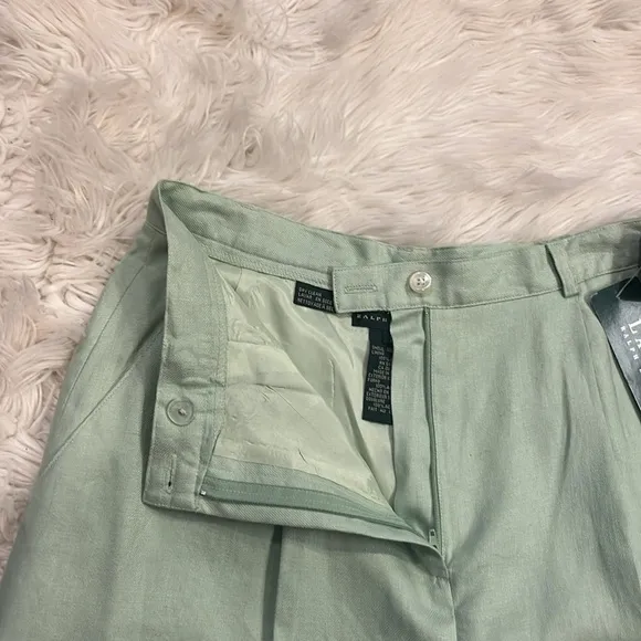 NWT vintage Ralph Lauren linen dress shorts fully lined 10