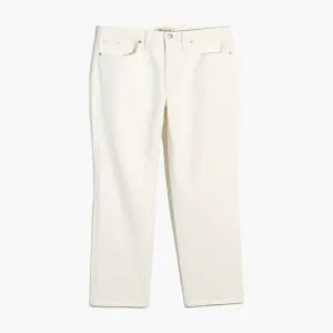 NWT Womens Size 23 FIT 24 Madewell The Girljean High Waist Jean in Tile White