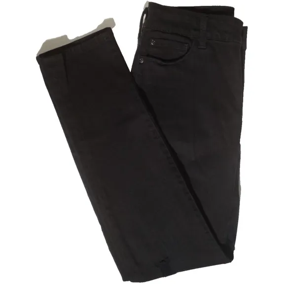 NYDJ Womens Jessica Relaxed Boyfriend Distressed Jeans Stretch Black Size 0