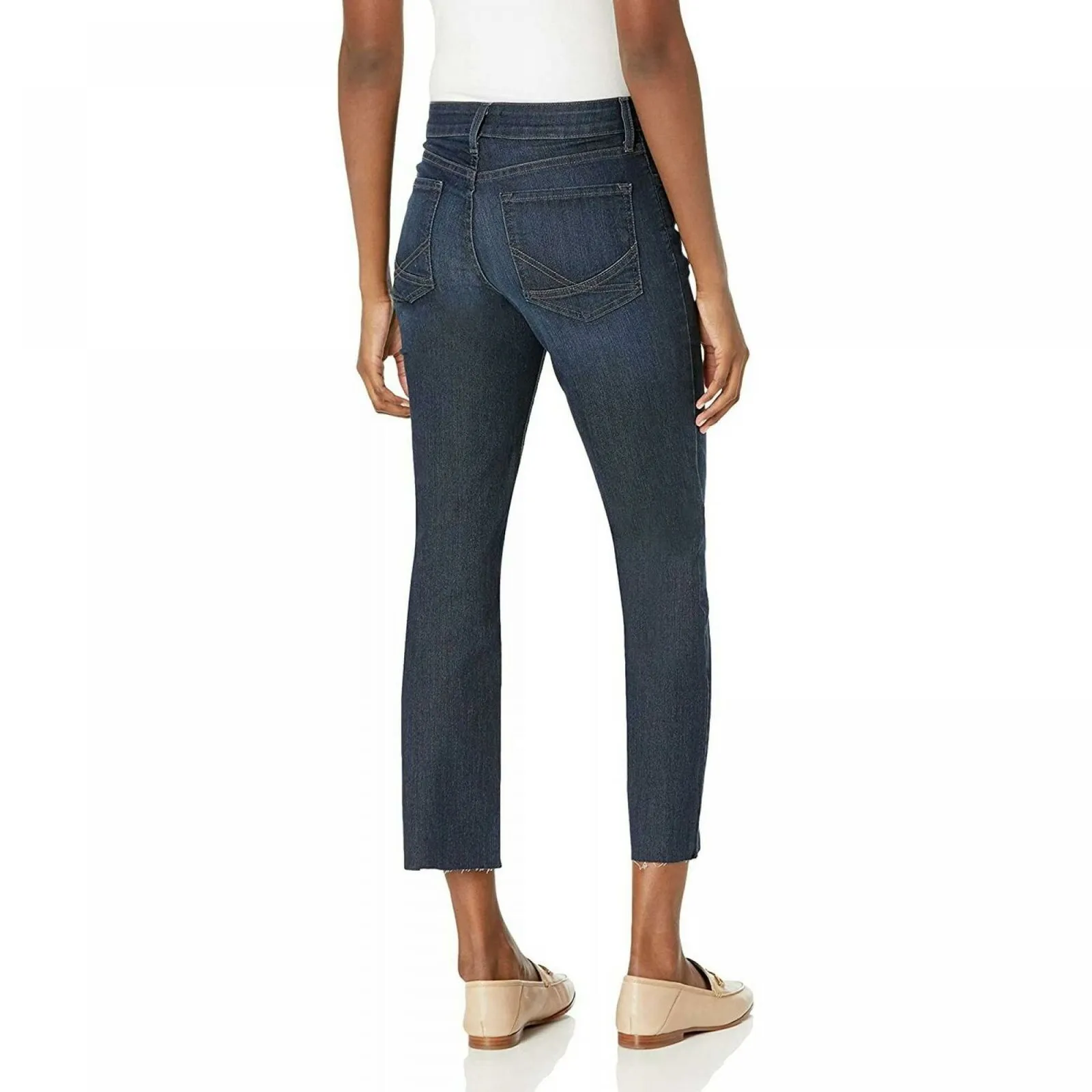 NYDJ Women's Marilyn Straight Crop Jeans With Raw Hem