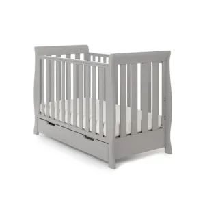 OBABY Stamford Mini Sleigh 2 Piece Room Set - Warm Grey