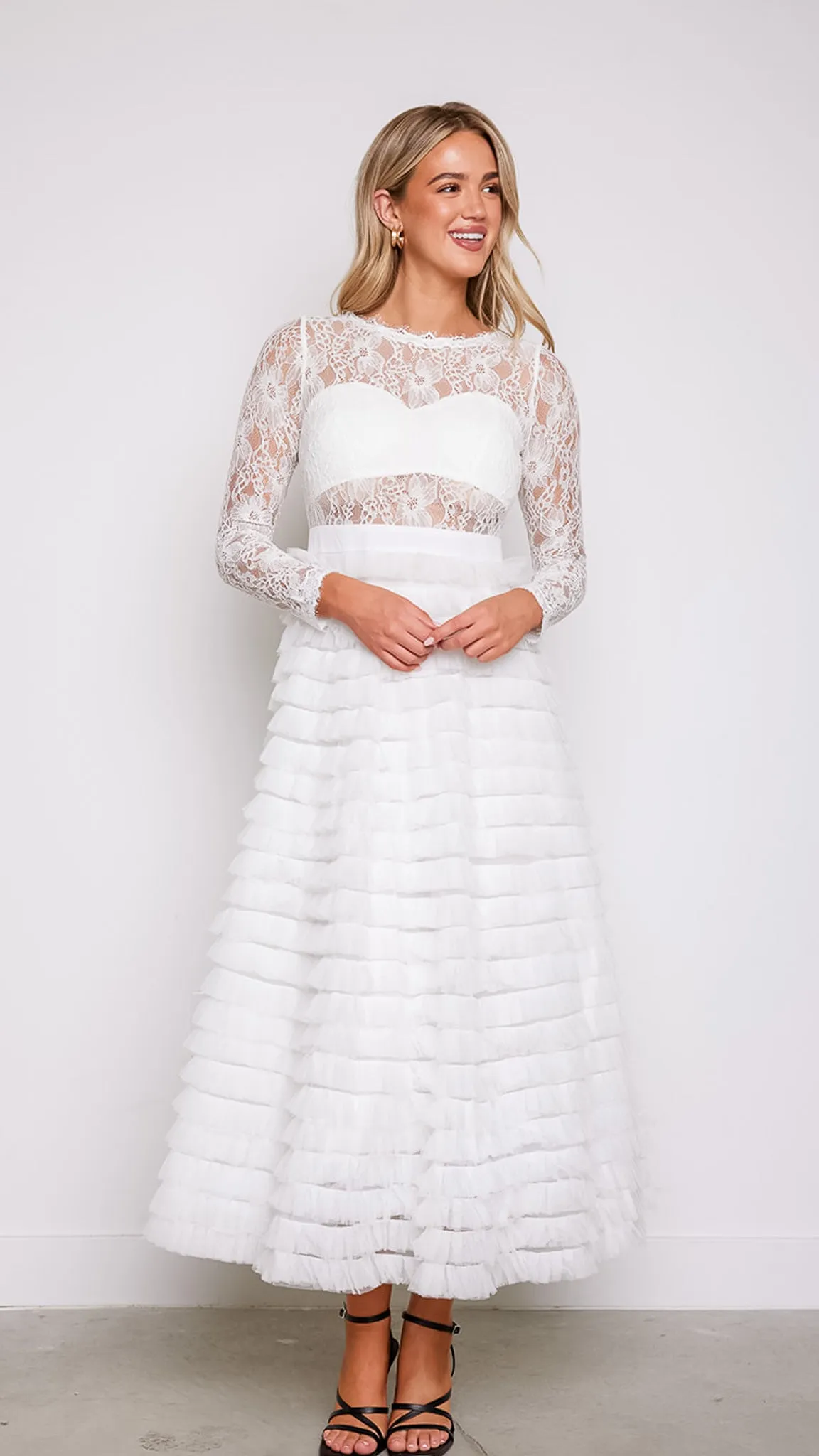 Olivia Lace Layered Dress