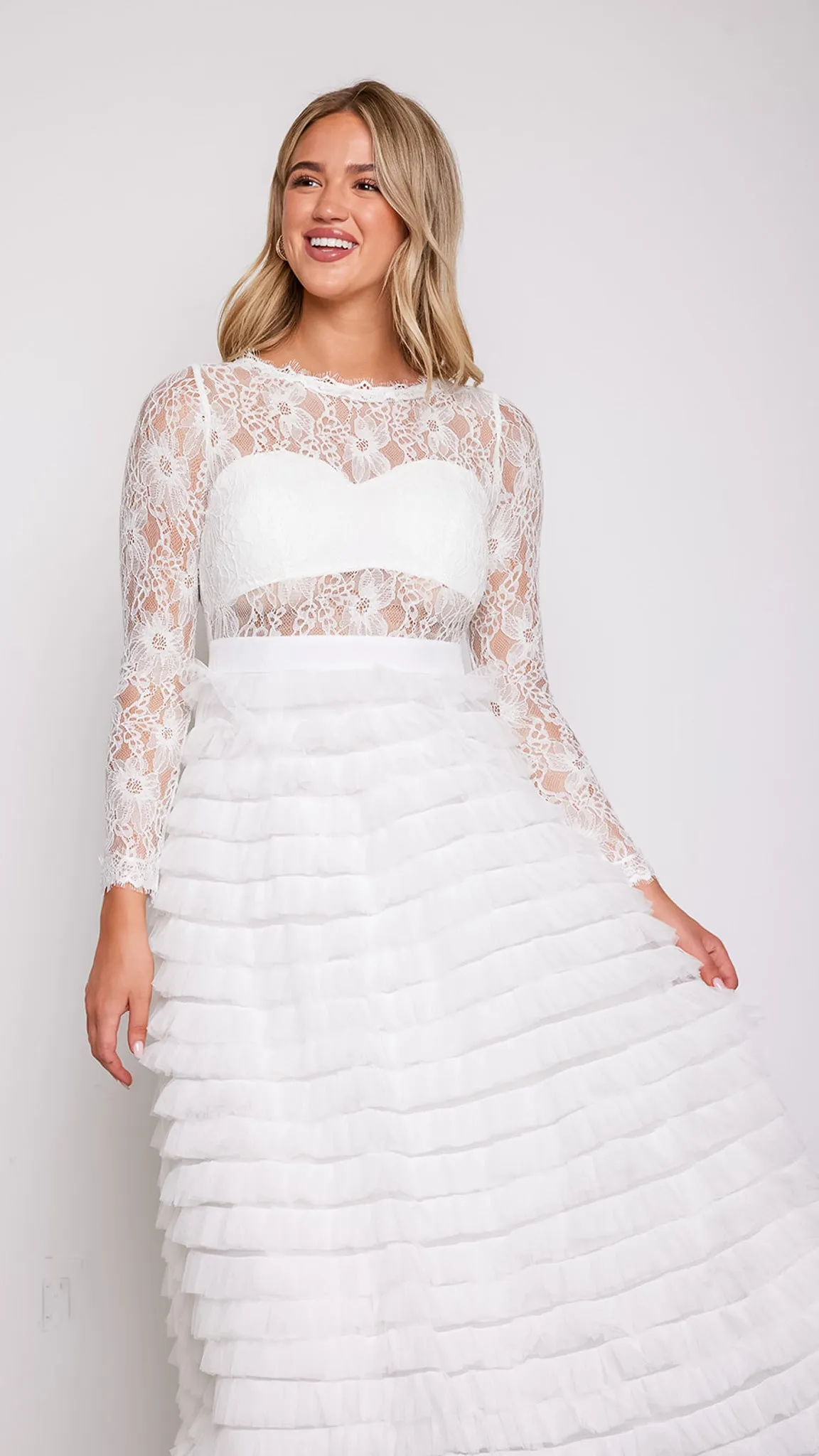 Olivia Lace Layered Dress