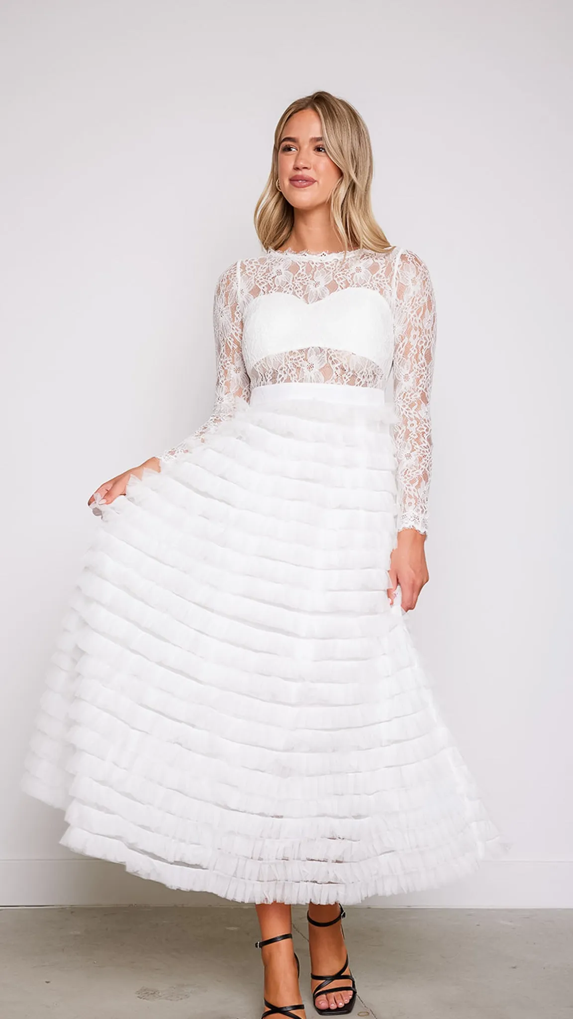 Olivia Lace Layered Dress