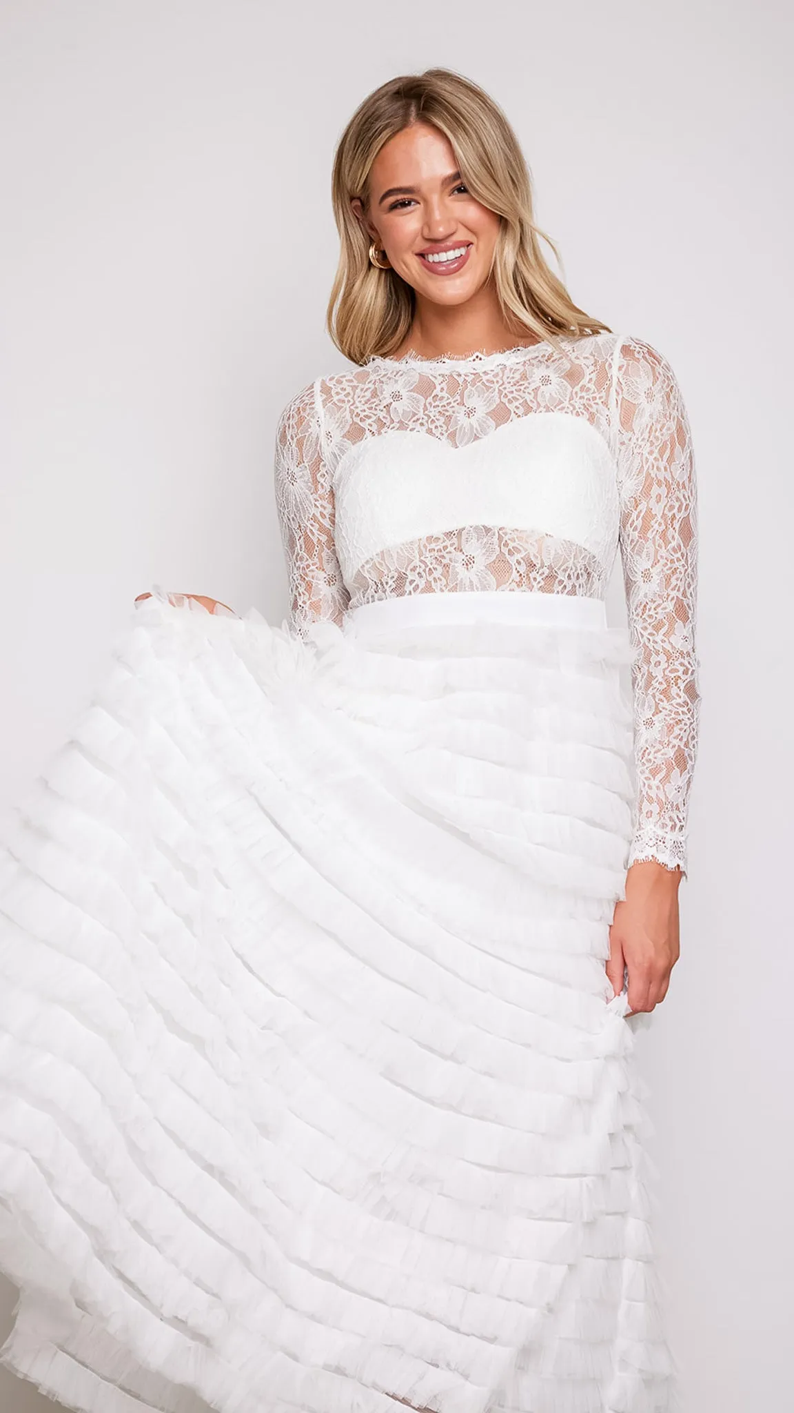 Olivia Lace Layered Dress