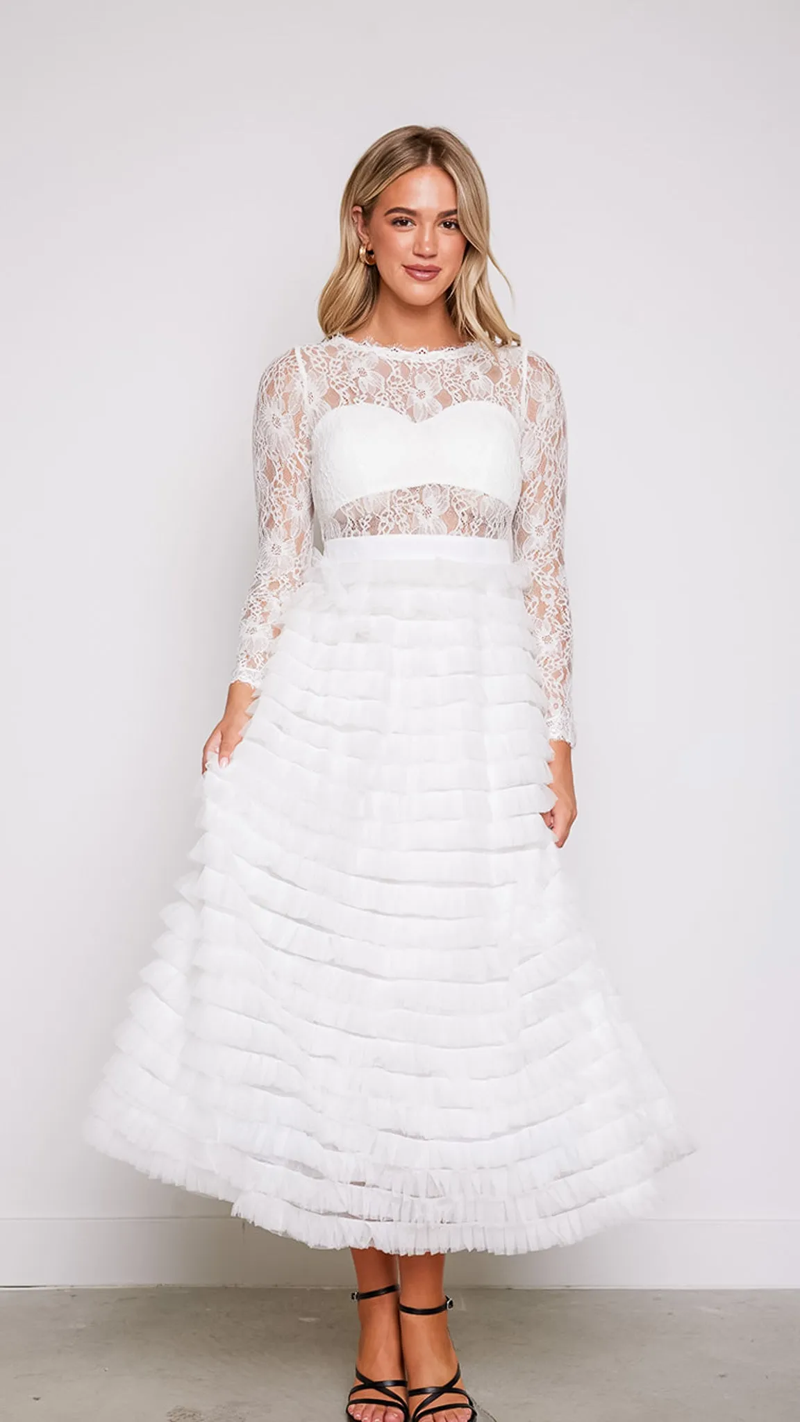 Olivia Lace Layered Dress