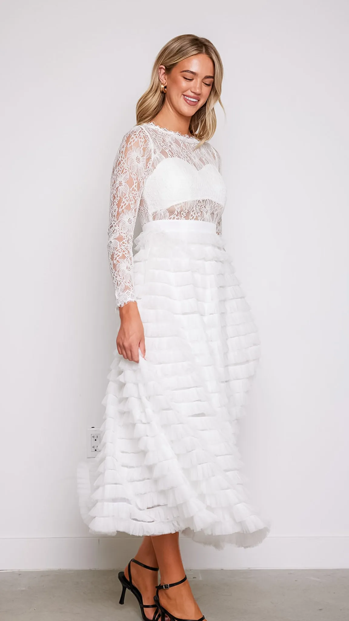 Olivia Lace Layered Dress