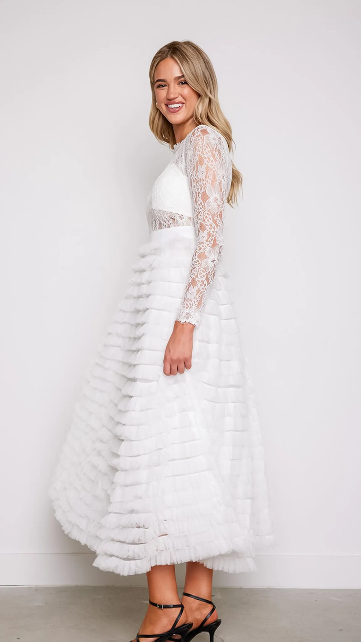 Olivia Lace Layered Dress