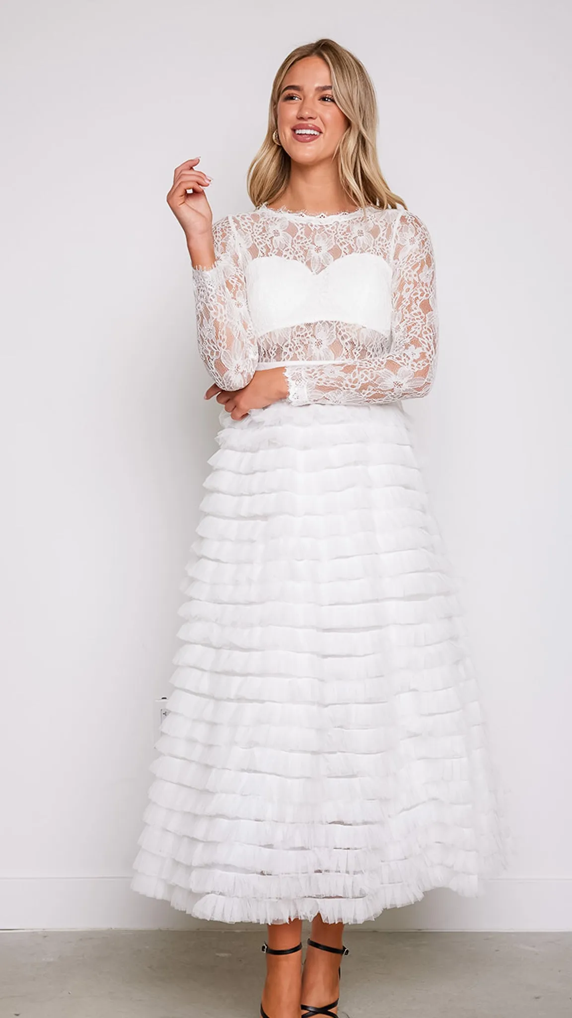 Olivia Lace Layered Dress