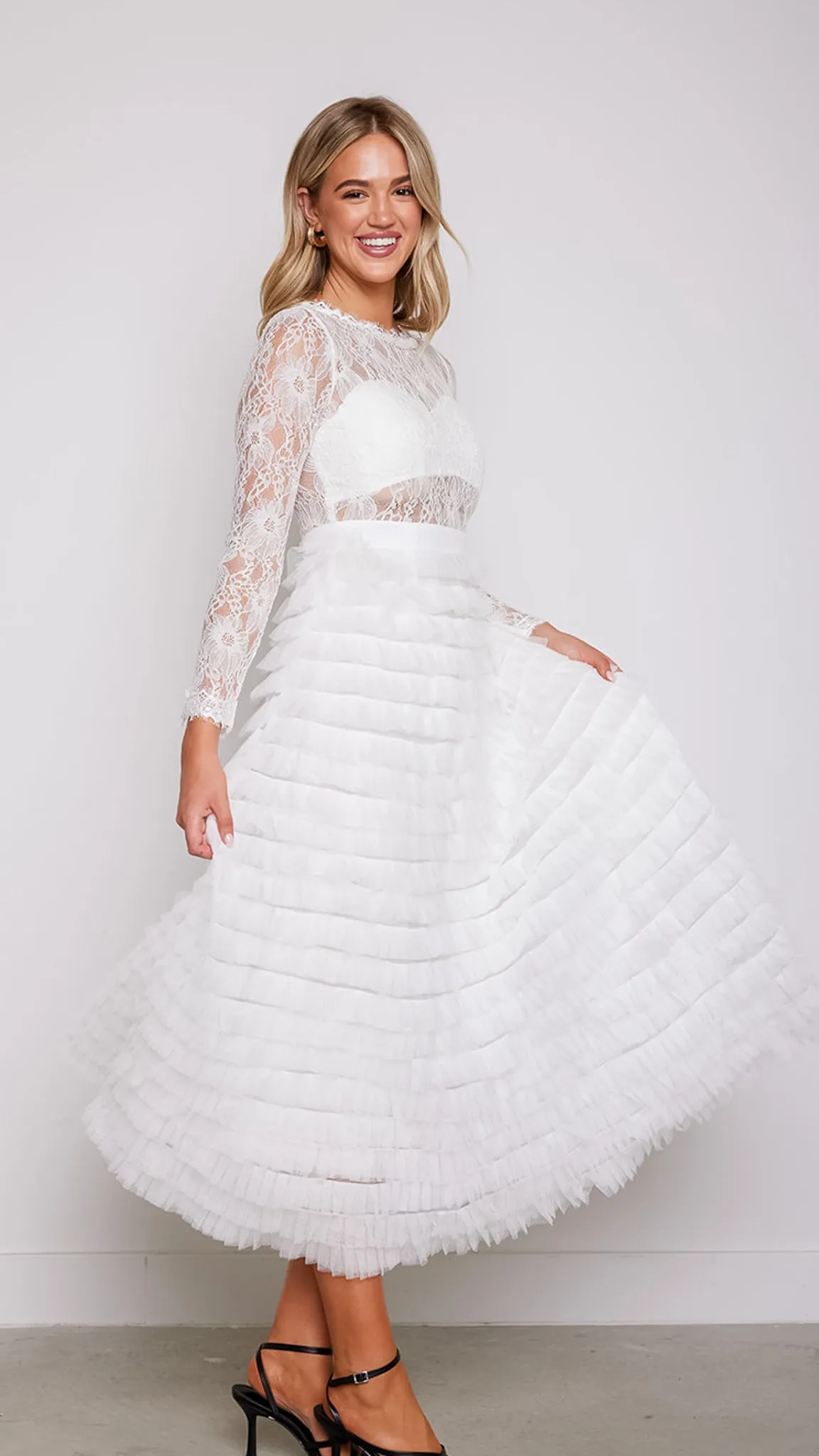 Olivia Lace Layered Dress