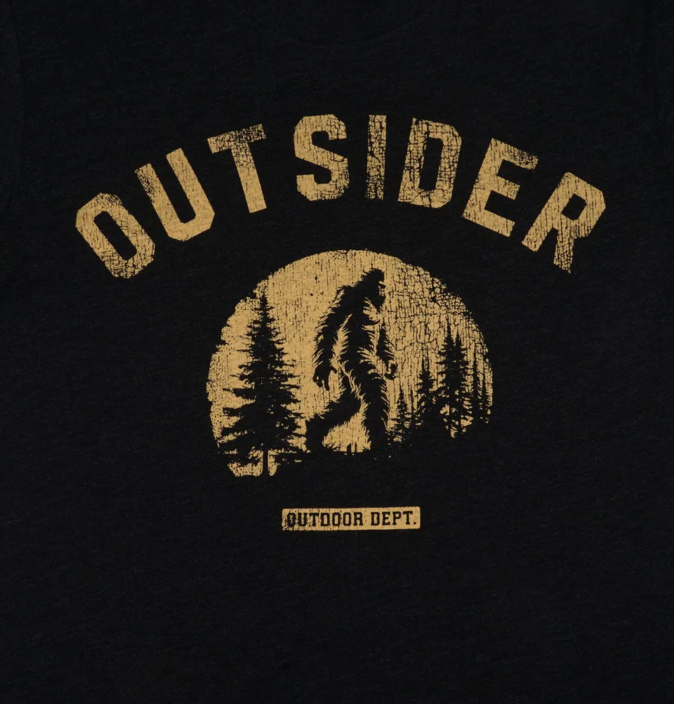 OUTSIDER Sasquatch Bigfoot Unisex black Hoodie