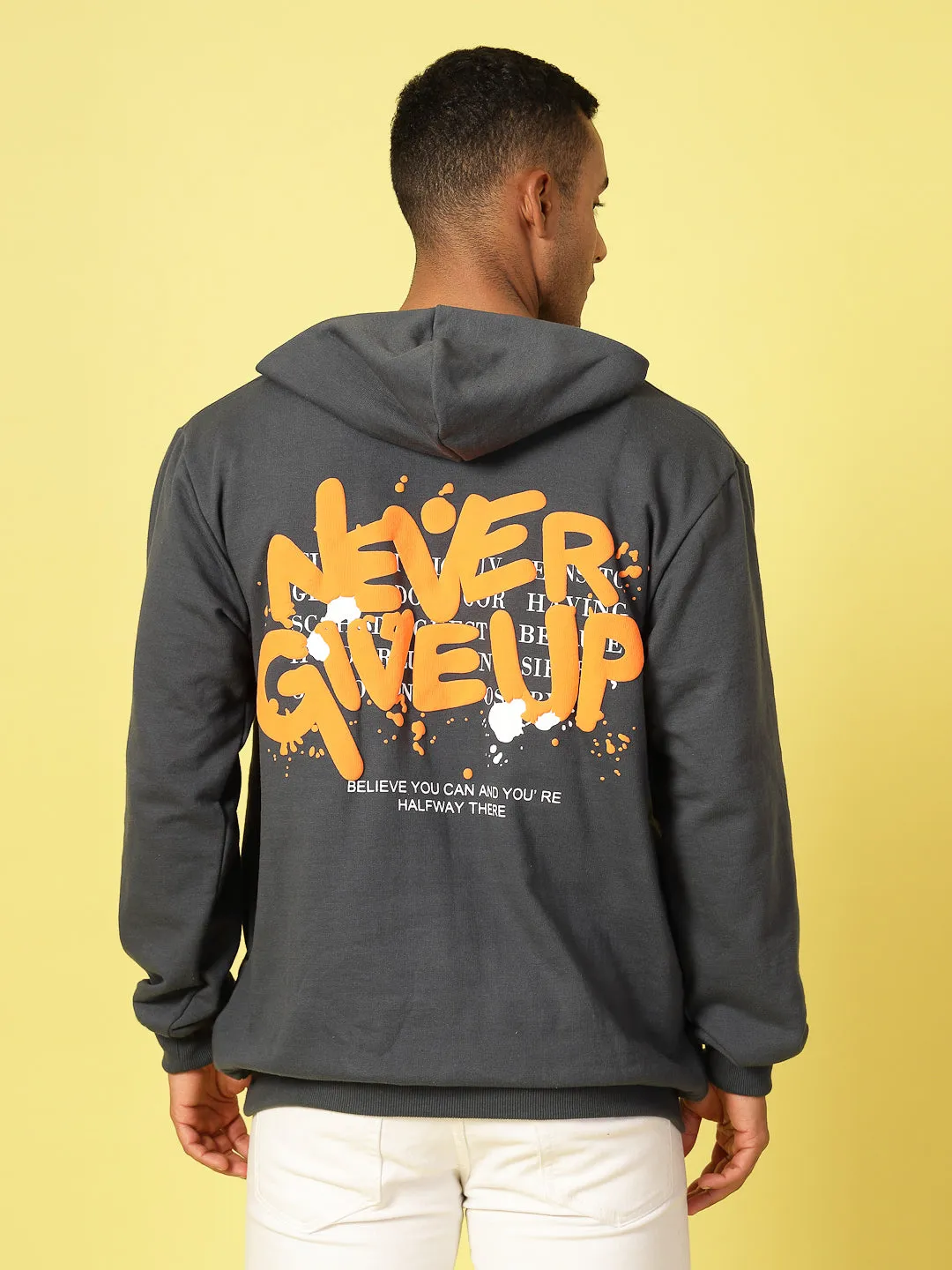 Oversized Hoodie with Bold Print Sweatshirt