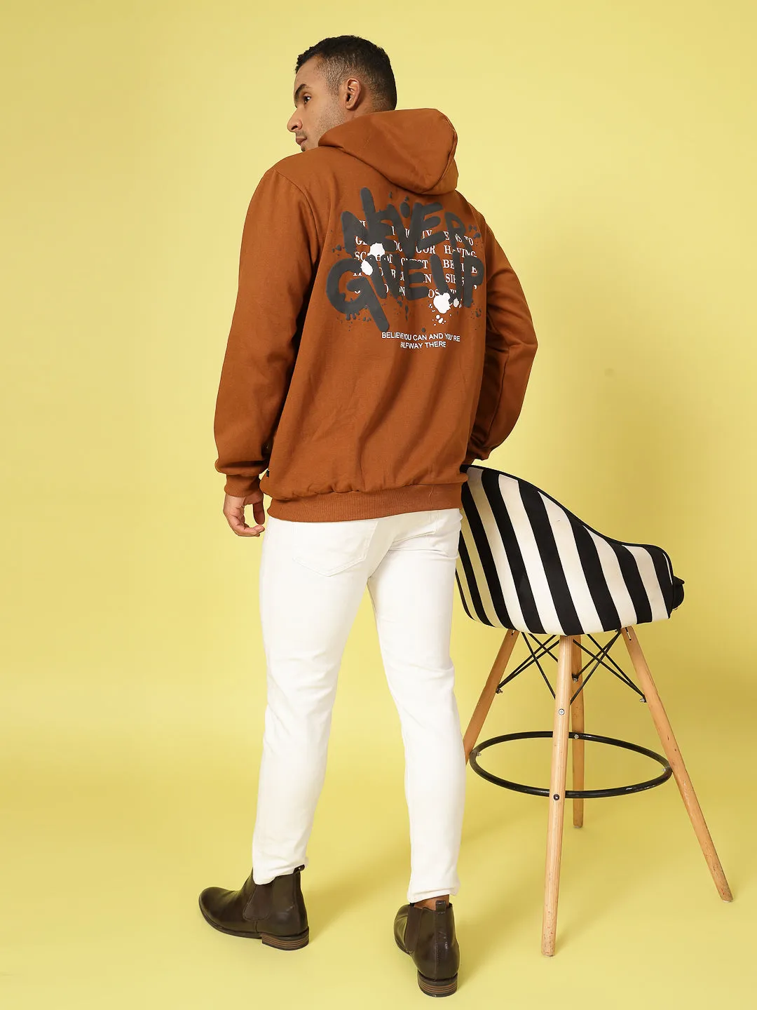 Oversized Hoodie with Bold Print Sweatshirt
