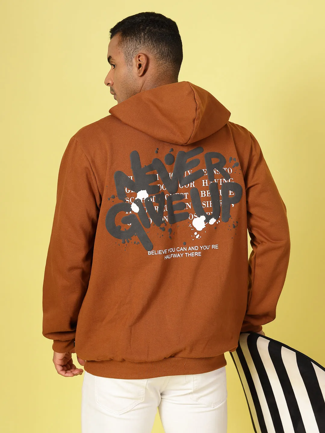 Oversized Hoodie with Bold Print Sweatshirt