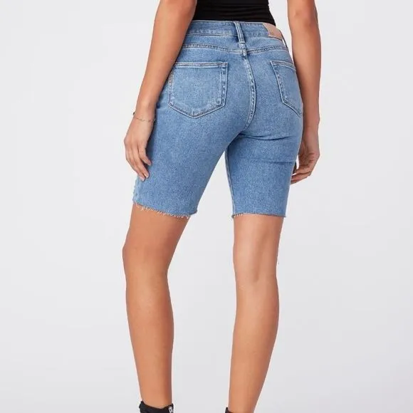 Paige Jax Cut Off Denim Jean Short - Martina Distressed 26