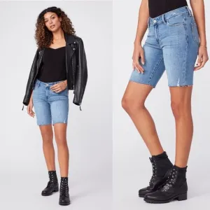Paige Jax Cut Off Denim Jean Short - Martina Distressed 26