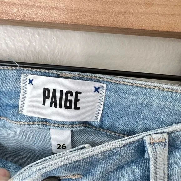 Paige Jax Cut Off Denim Jean Short - Martina Distressed 26