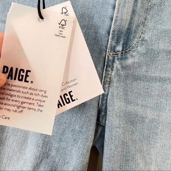 Paige Jax Cut Off Denim Jean Short - Martina Distressed 26