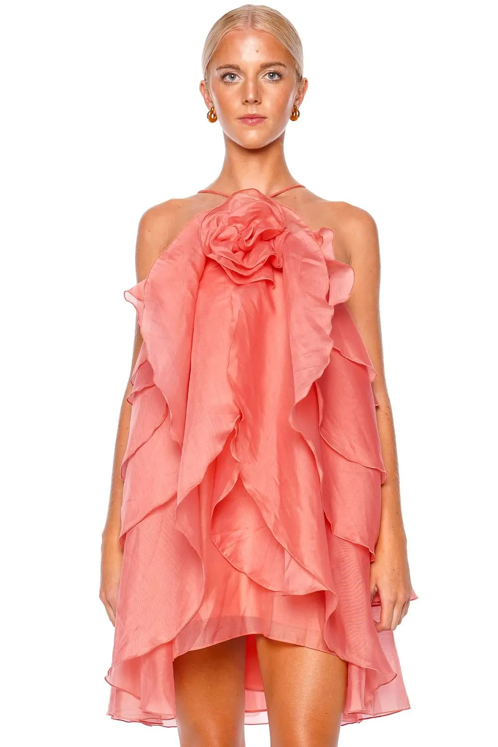 Pandorea Layered Halter Mini Dress