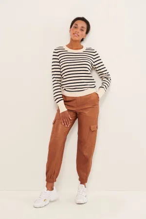 Part Two Gertie Pullover (Navy Stripe)