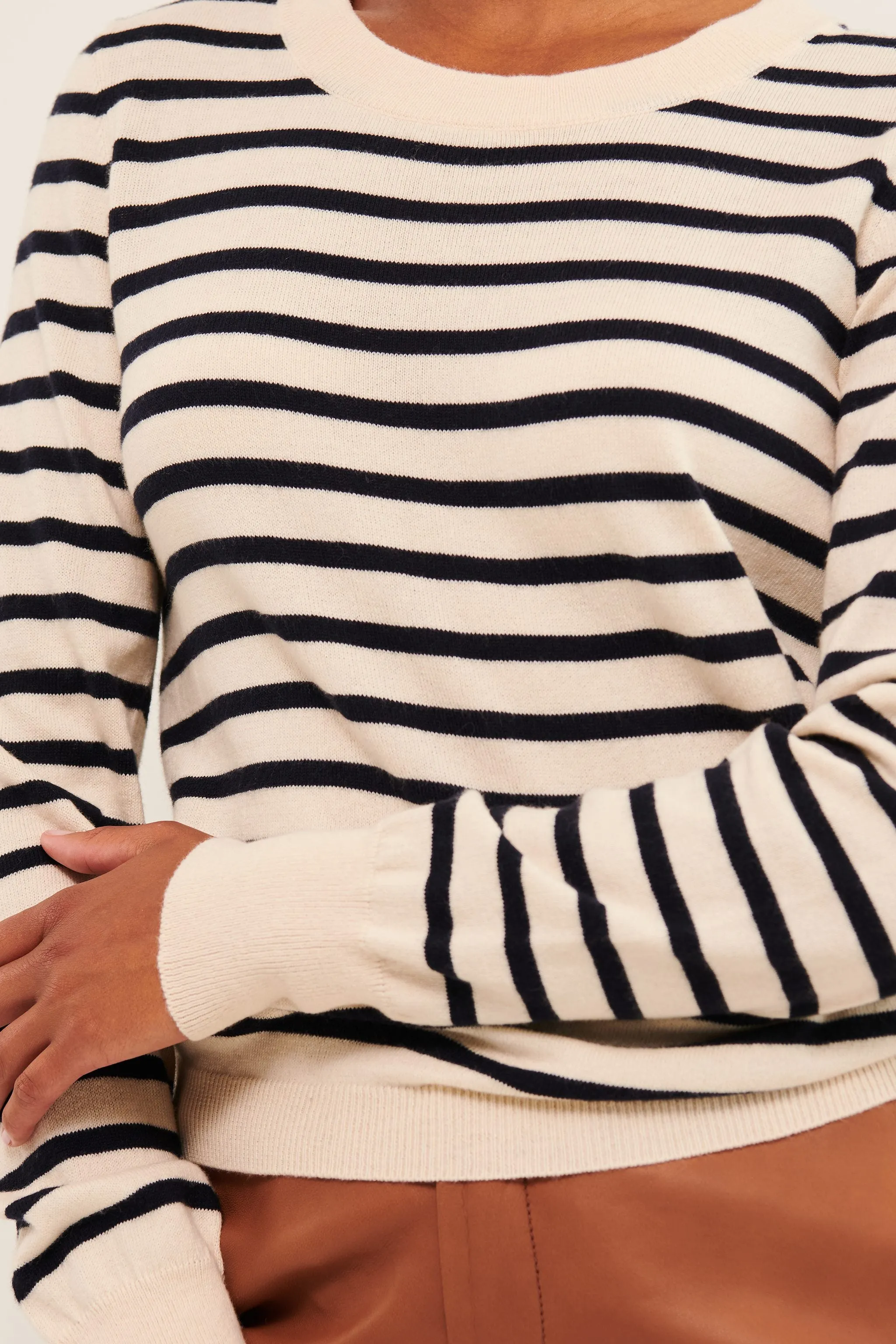 Part Two Gertie Pullover (Navy Stripe)