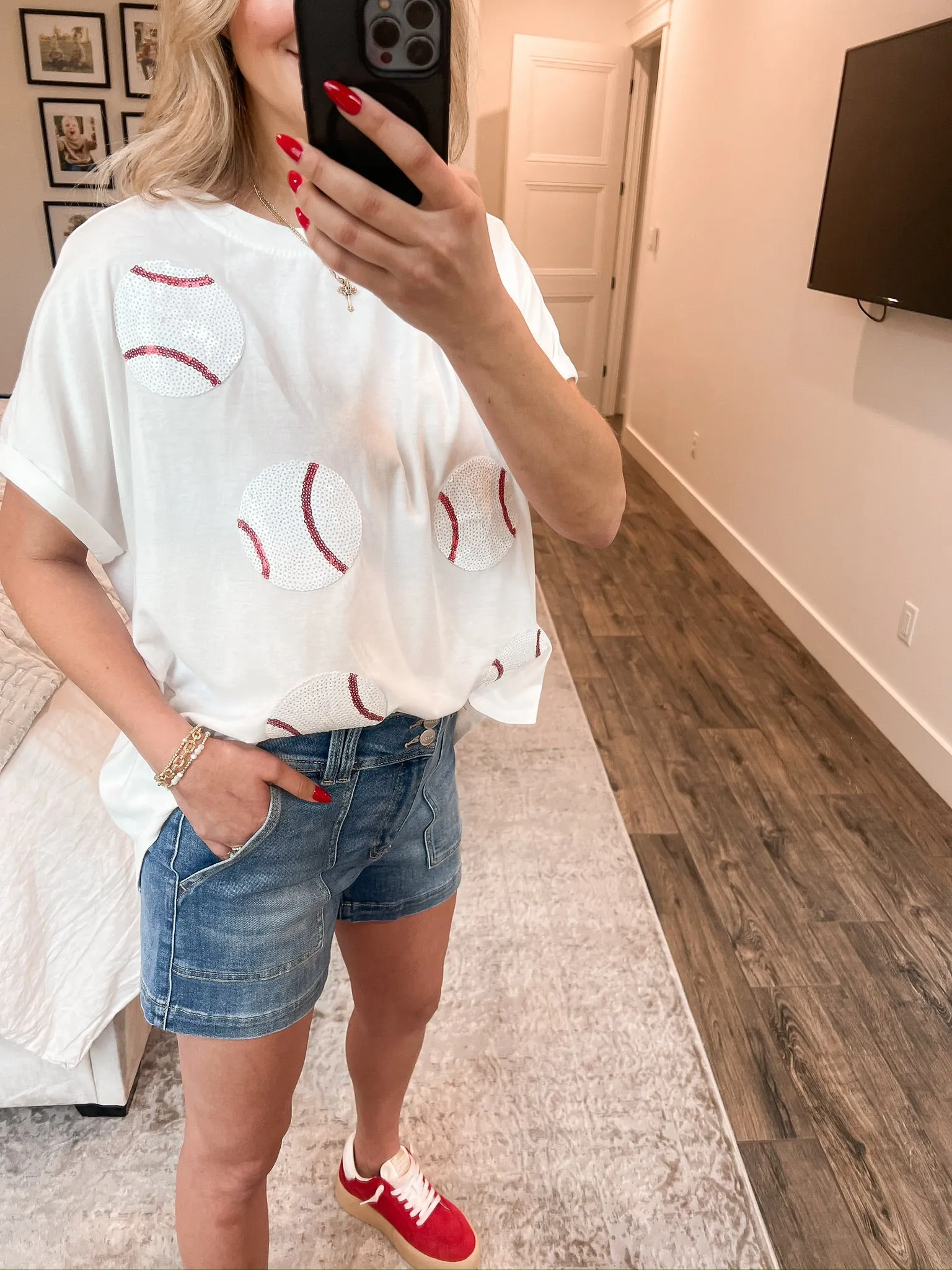 Patched Pocket Shorts