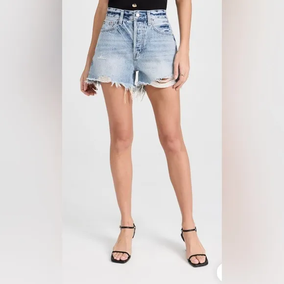 Pistola Denim NWOT Nova Distressed Shorts in Garçon Vintage (light wash)