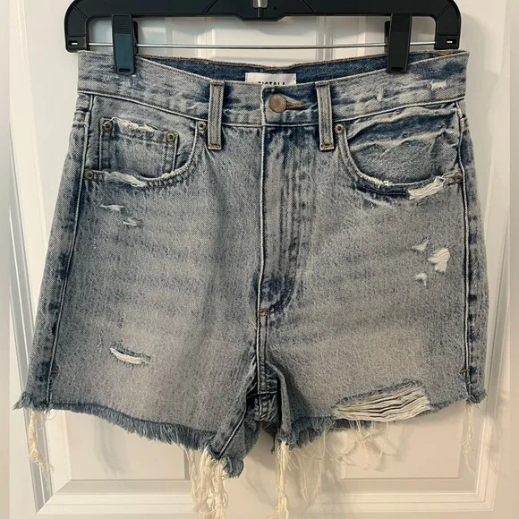Pistola Denim NWOT Nova Distressed Shorts in Garçon Vintage (light wash)