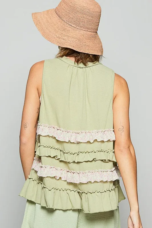 POL Ruffle Me Up - Sage