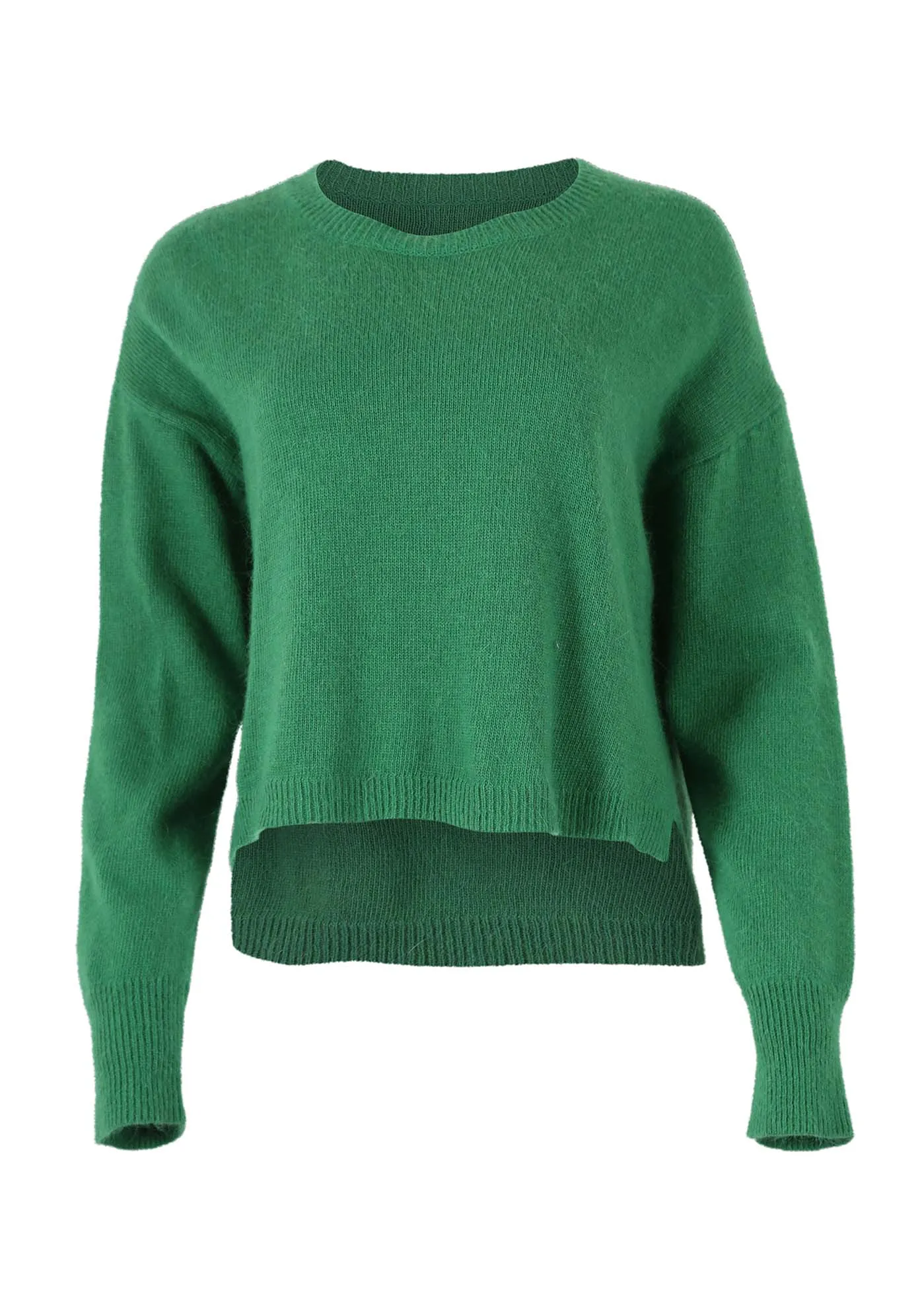 Portland Sweater Emerald Green in Angora