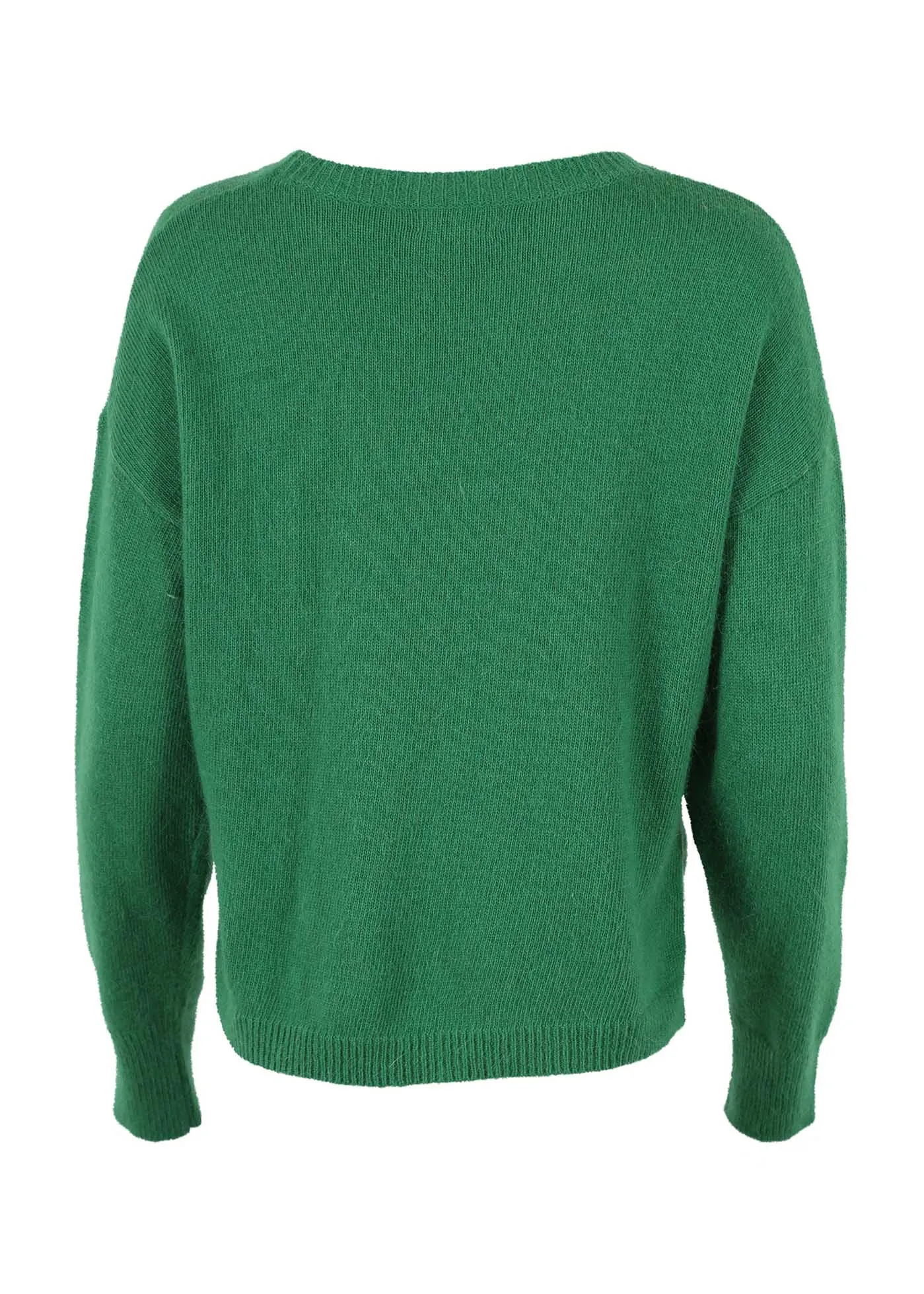 Portland Sweater Emerald Green in Angora