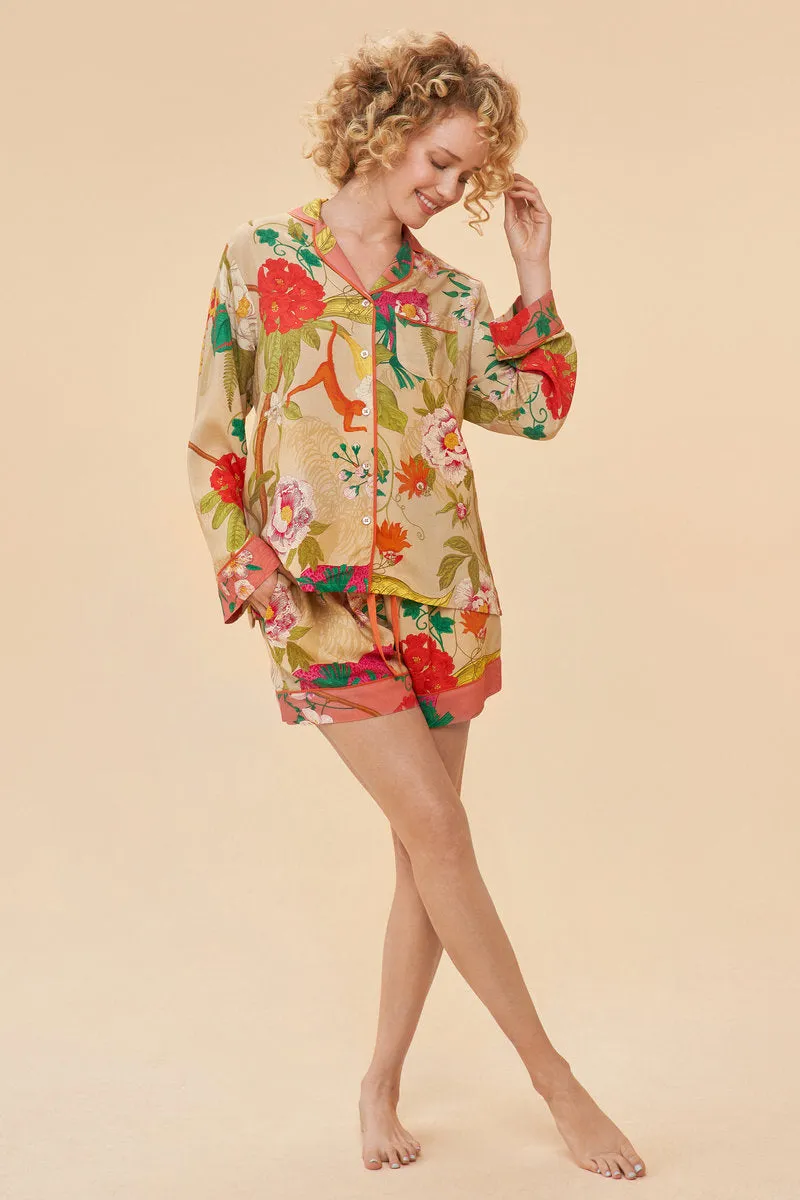 Powder Supersoft Pyjamas - Tropical Flora & Fauna Coconut