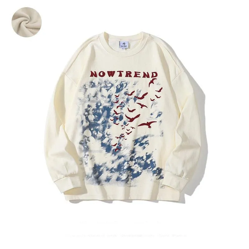 Printed Round Neck Sweatshirt