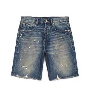 PURPLE BRAND P021 DIRTY TINTED INDIGO VINTAGE SHORT
