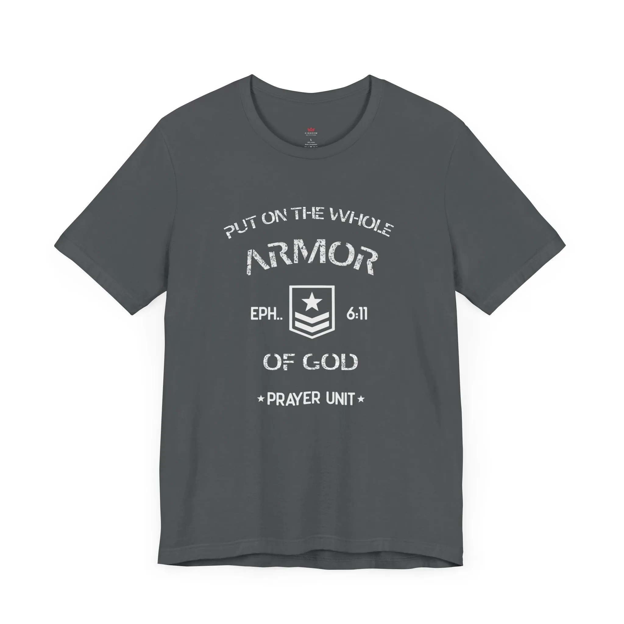 "Armor of God Christian T-Shirt - Ephesians 6:11 Prayer Unit Tee for Men"