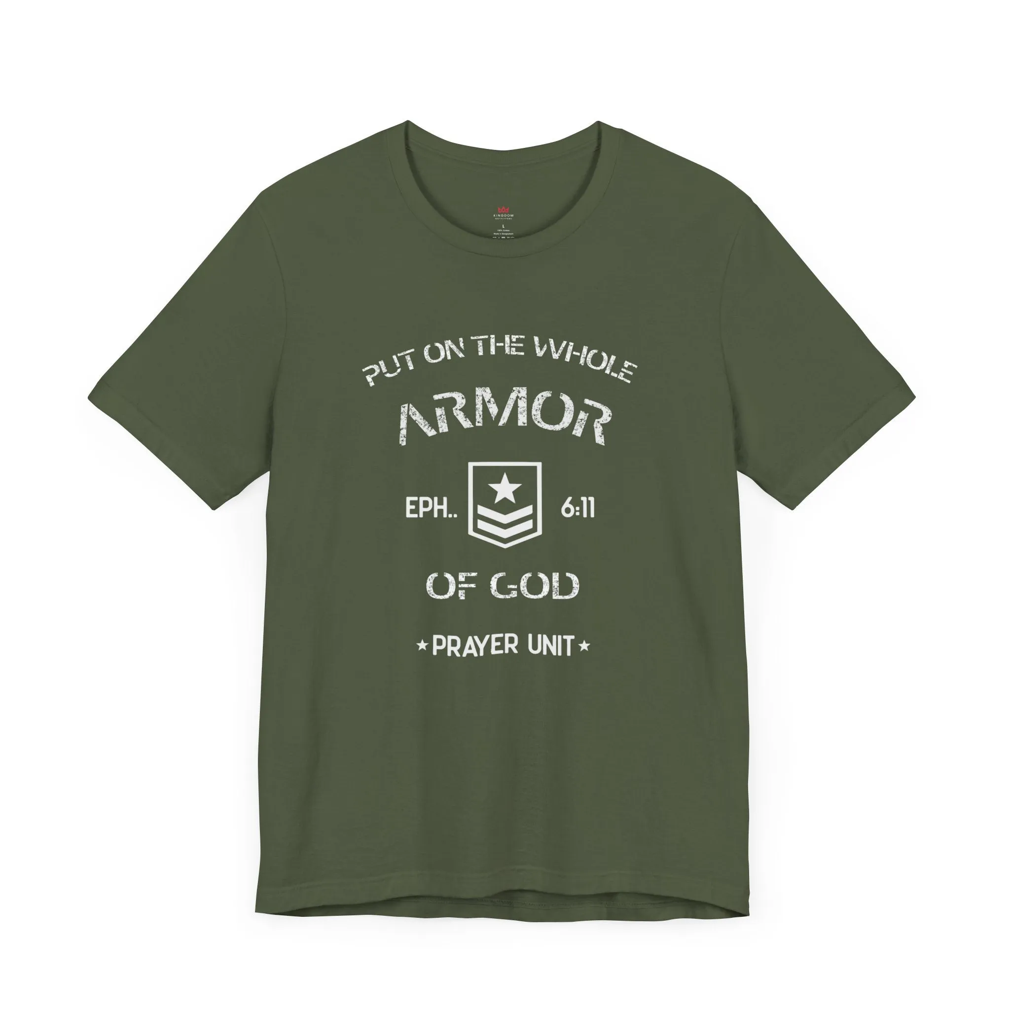 "Armor of God Christian T-Shirt - Ephesians 6:11 Prayer Unit Tee for Men"