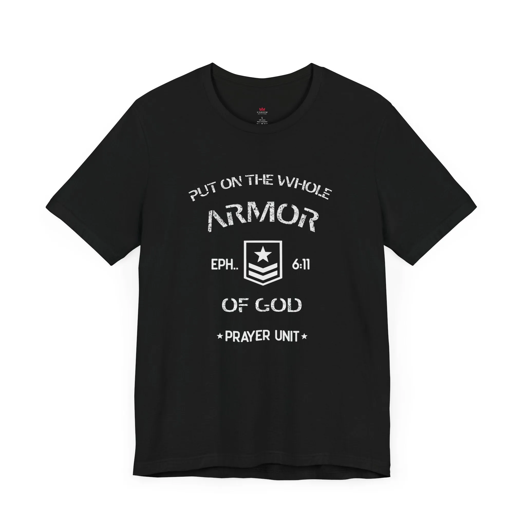 "Armor of God Christian T-Shirt - Ephesians 6:11 Prayer Unit Tee for Men"